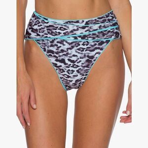 Becca by Rebecca Virtue Women's Stella Animal Print High Waist Bikini Bottom